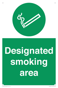 Designated smoking area